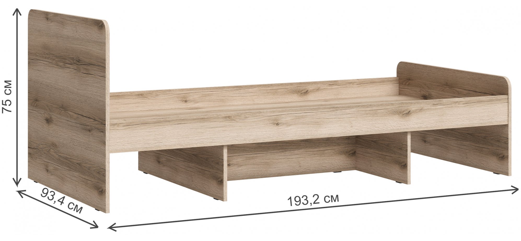 Комплект детской мебели Кинд супермат белый / дуб делано комплектация 4