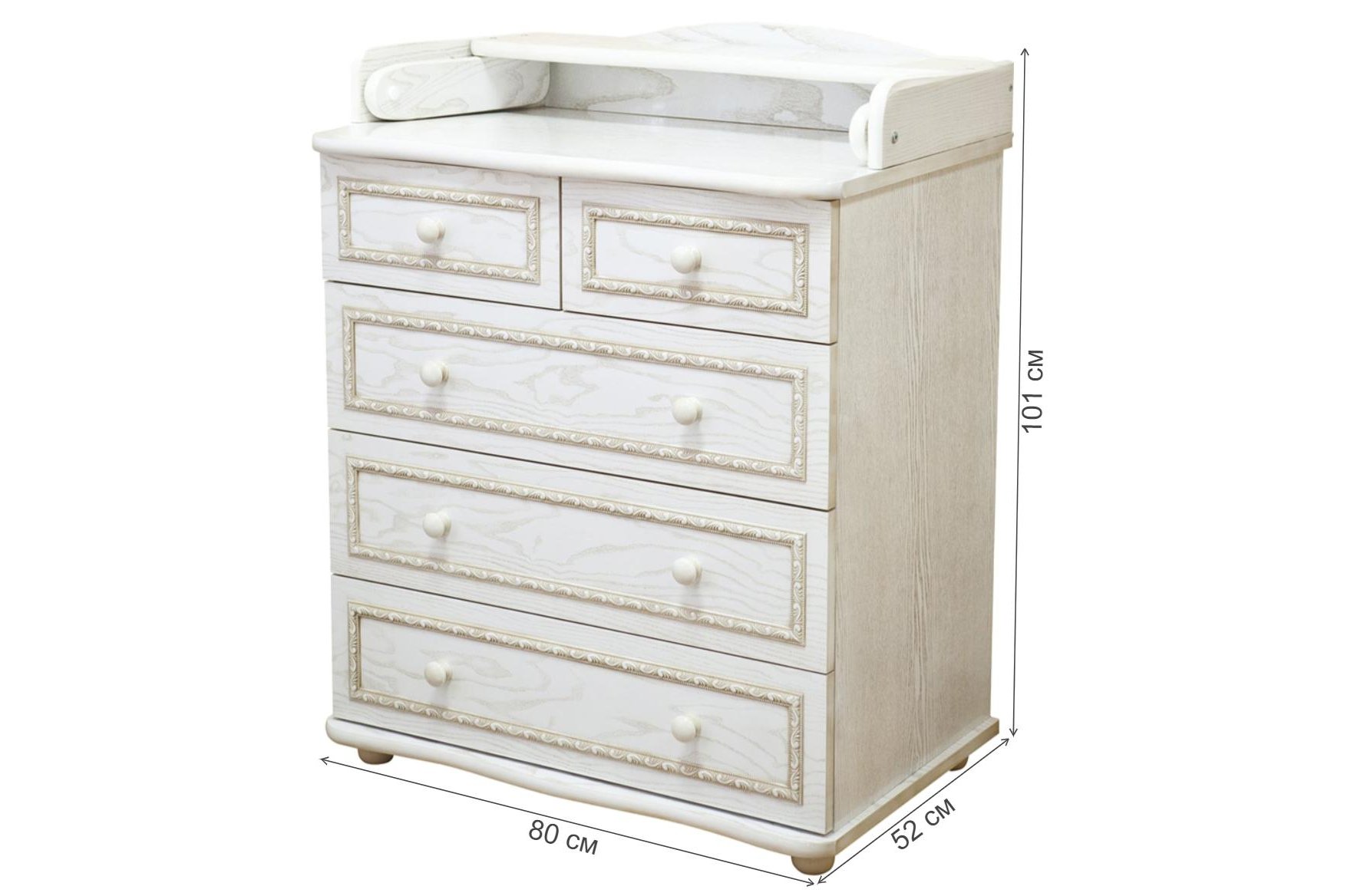 Комод С 585 античный белый