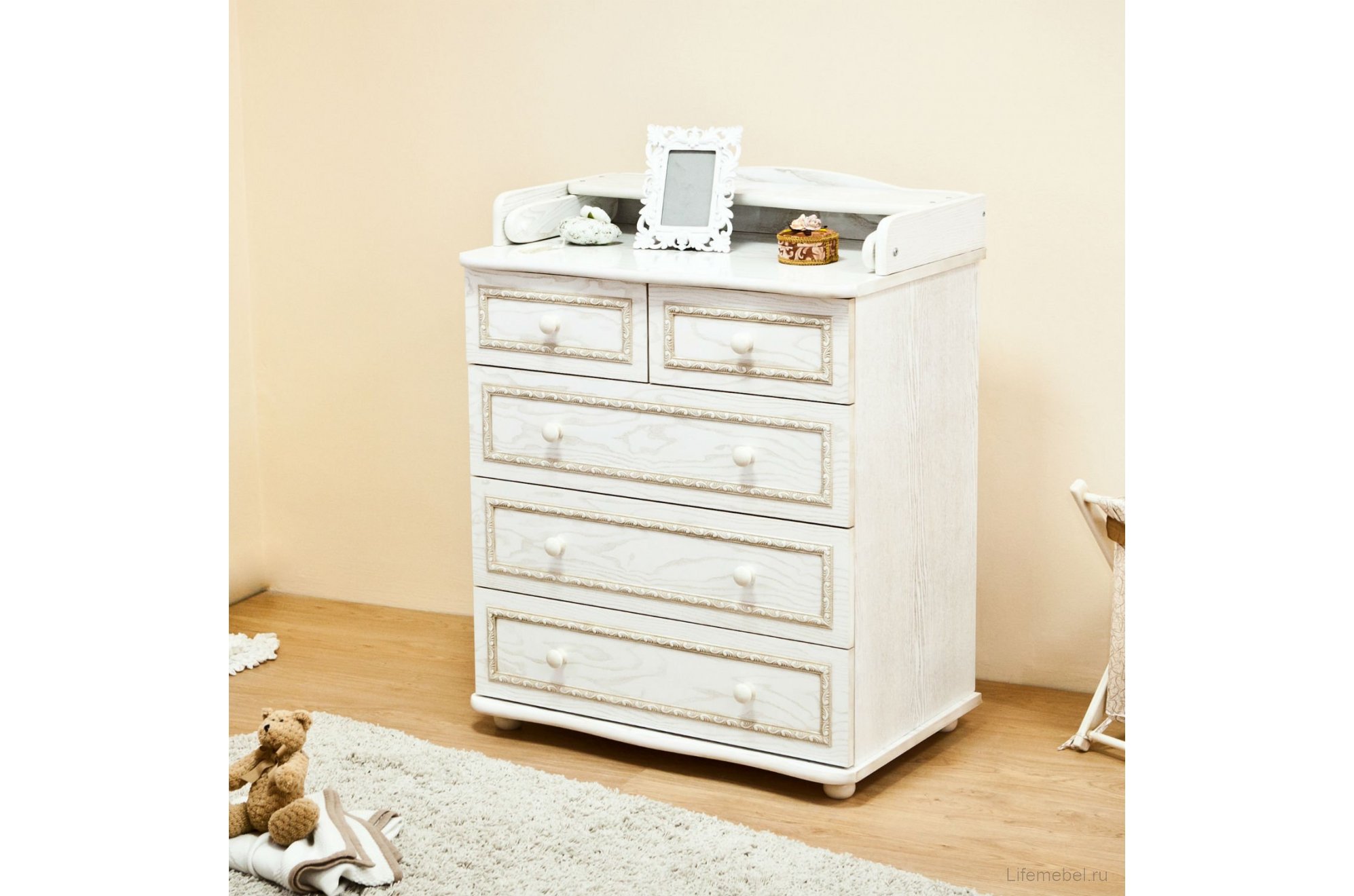 Комод С 585 античный белый