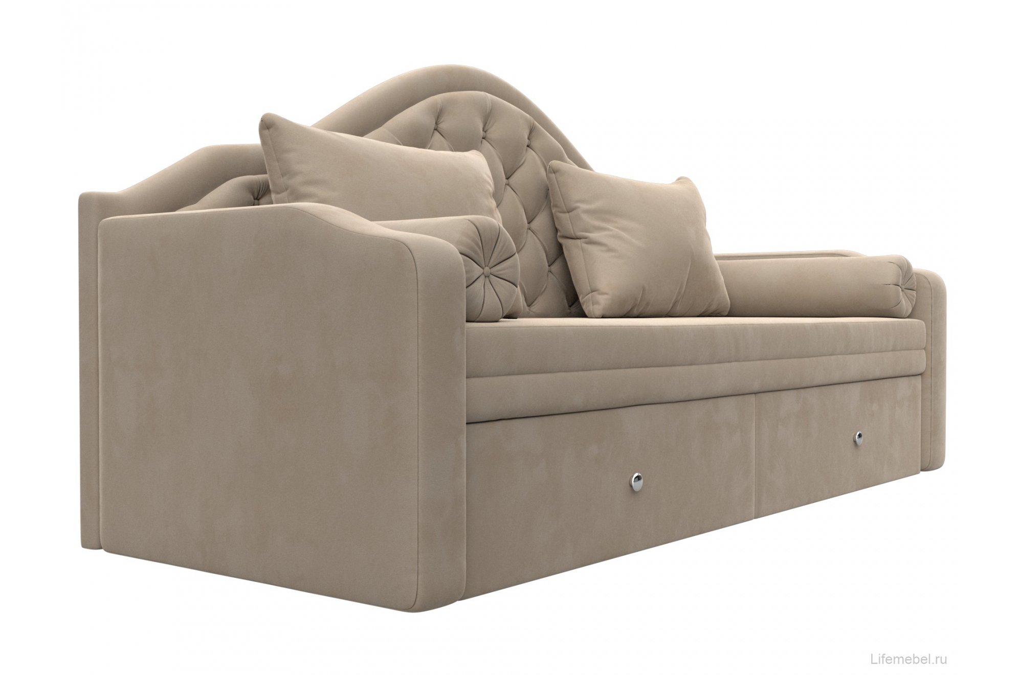 Диван детский Сойер велюр MR бежевый