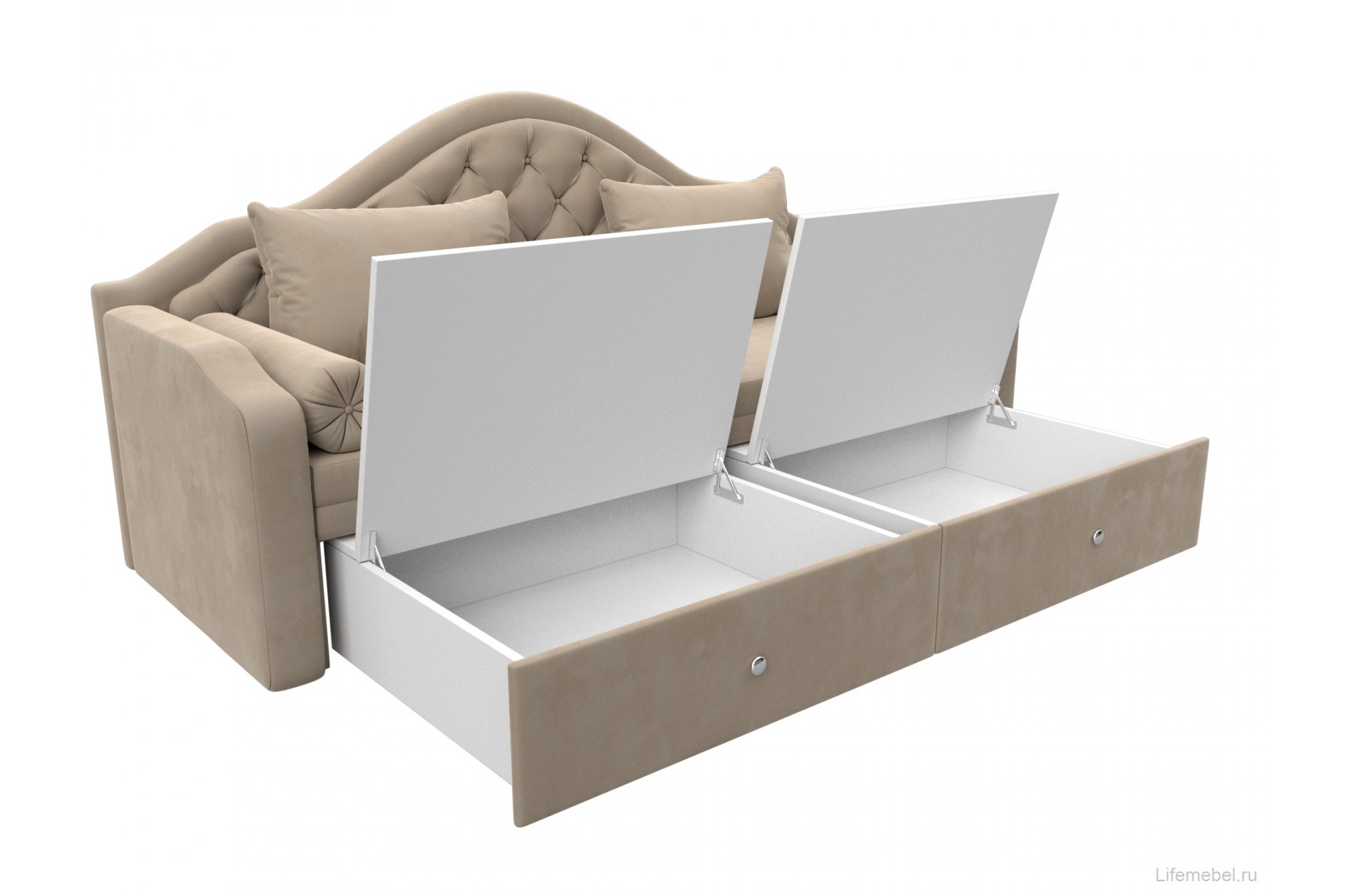 Диван детский Сойер велюр MR бежевый