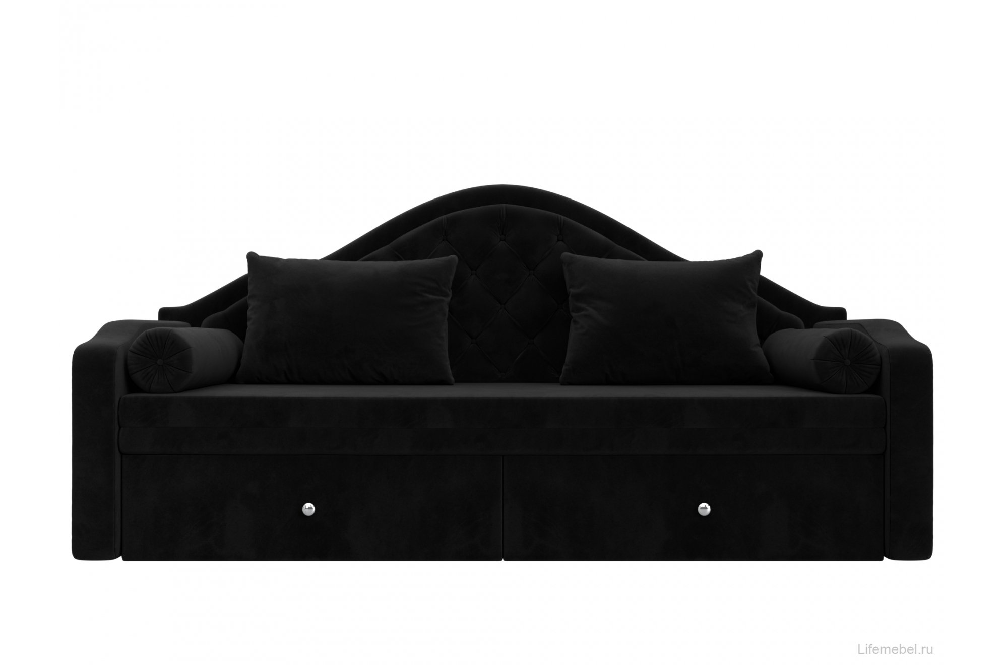 Диван детский Сойер велюр MR черный