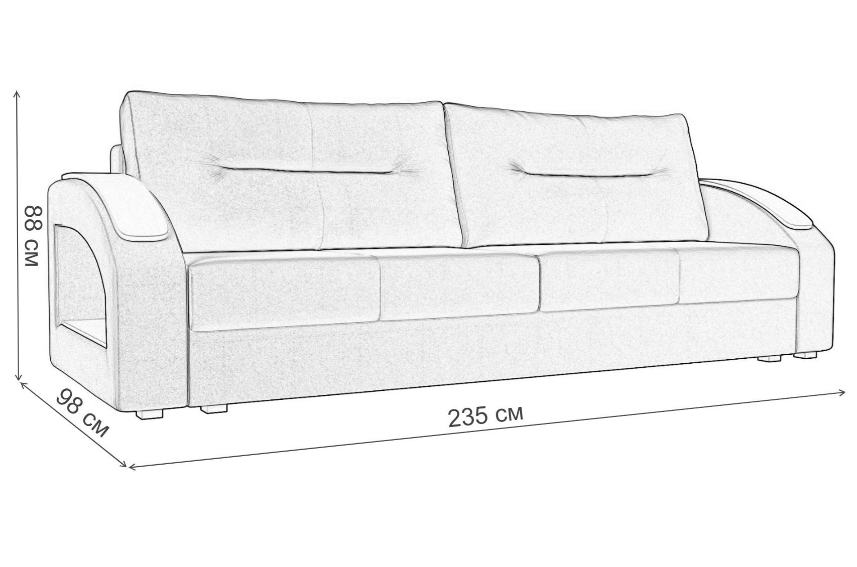 Диван Канзас фиолетовый велюр