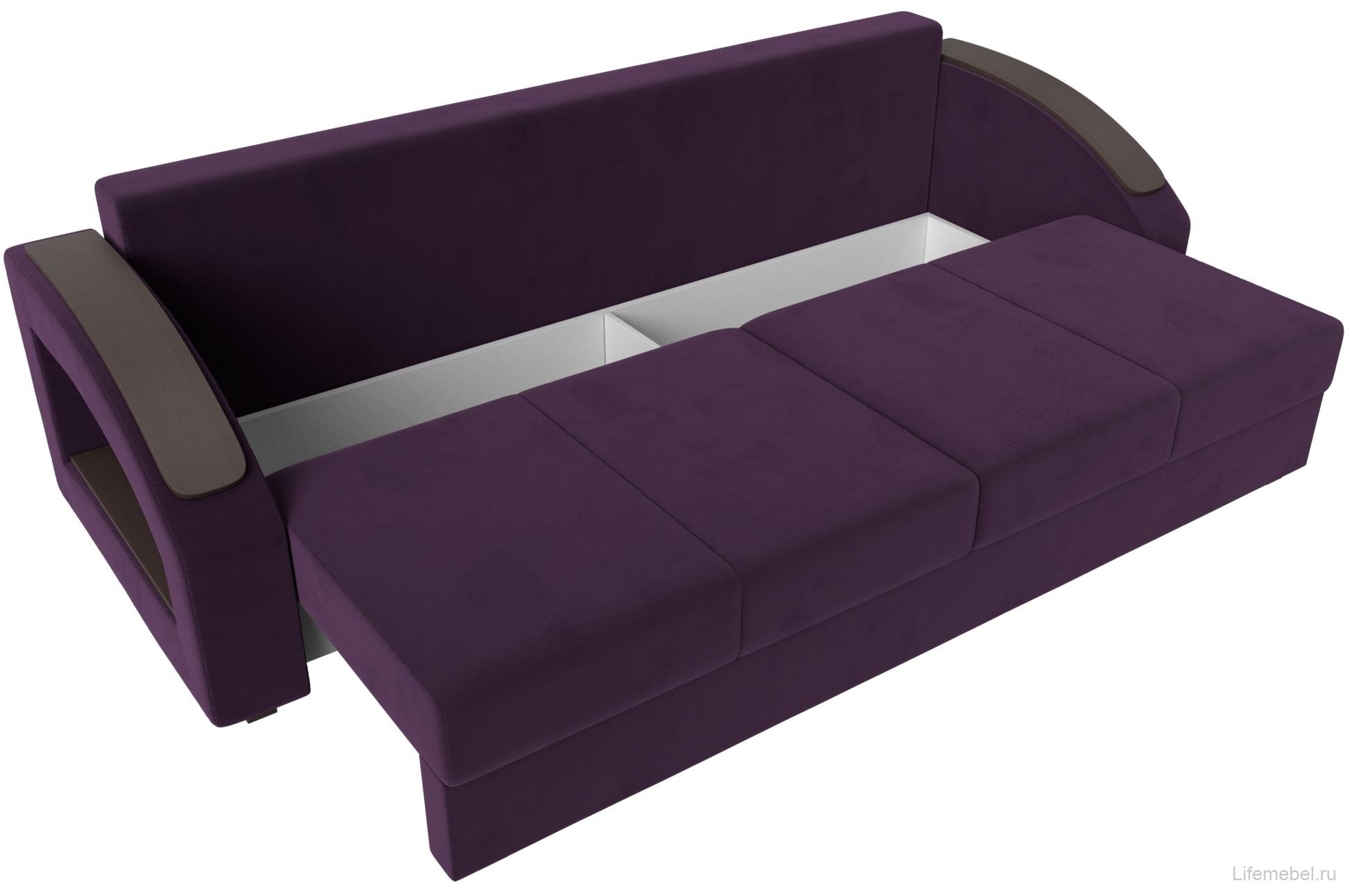 Диван Канзас фиолетовый велюр
