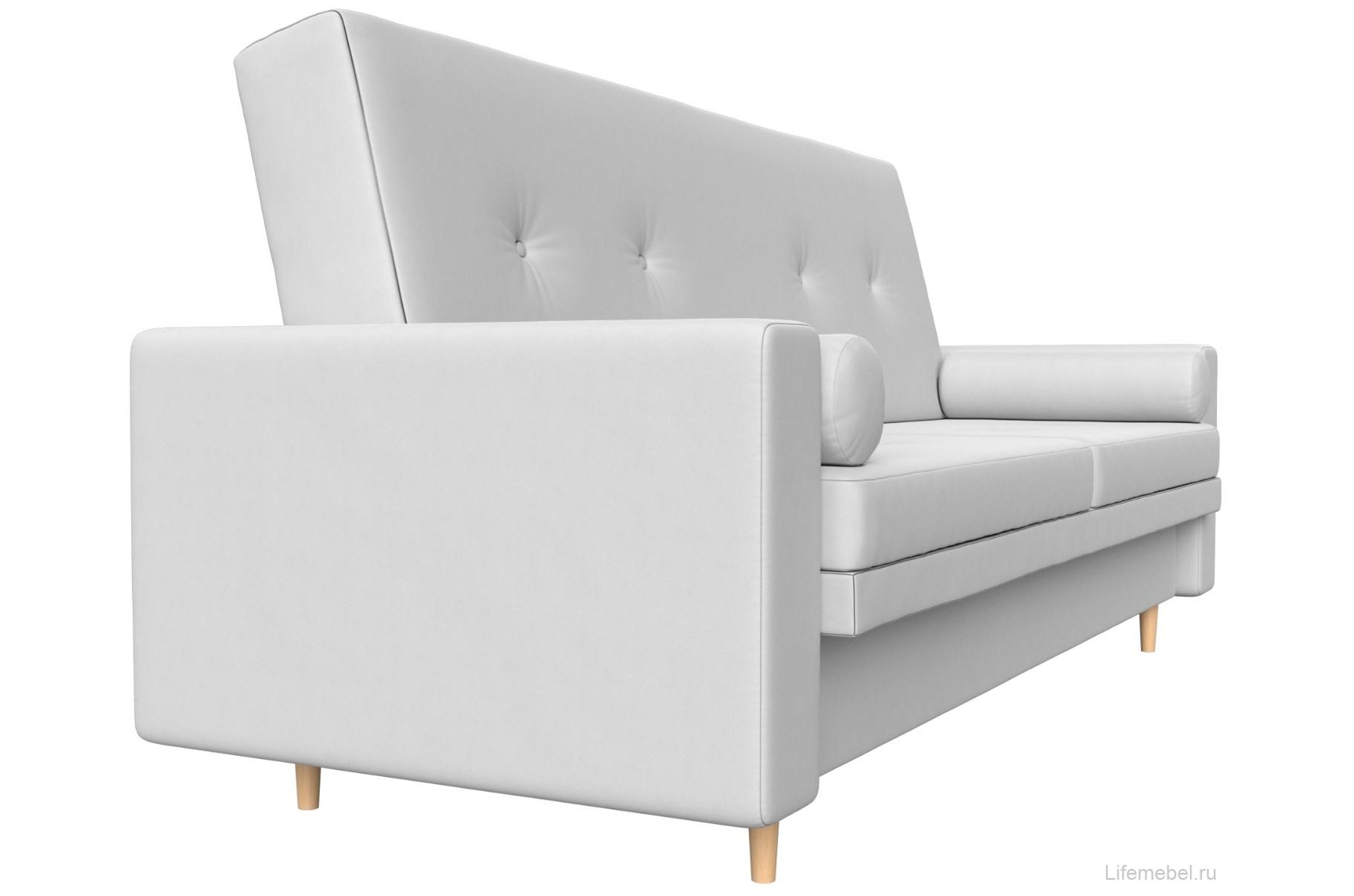 Диван прямой книжка Белфаст эко кожа белый
