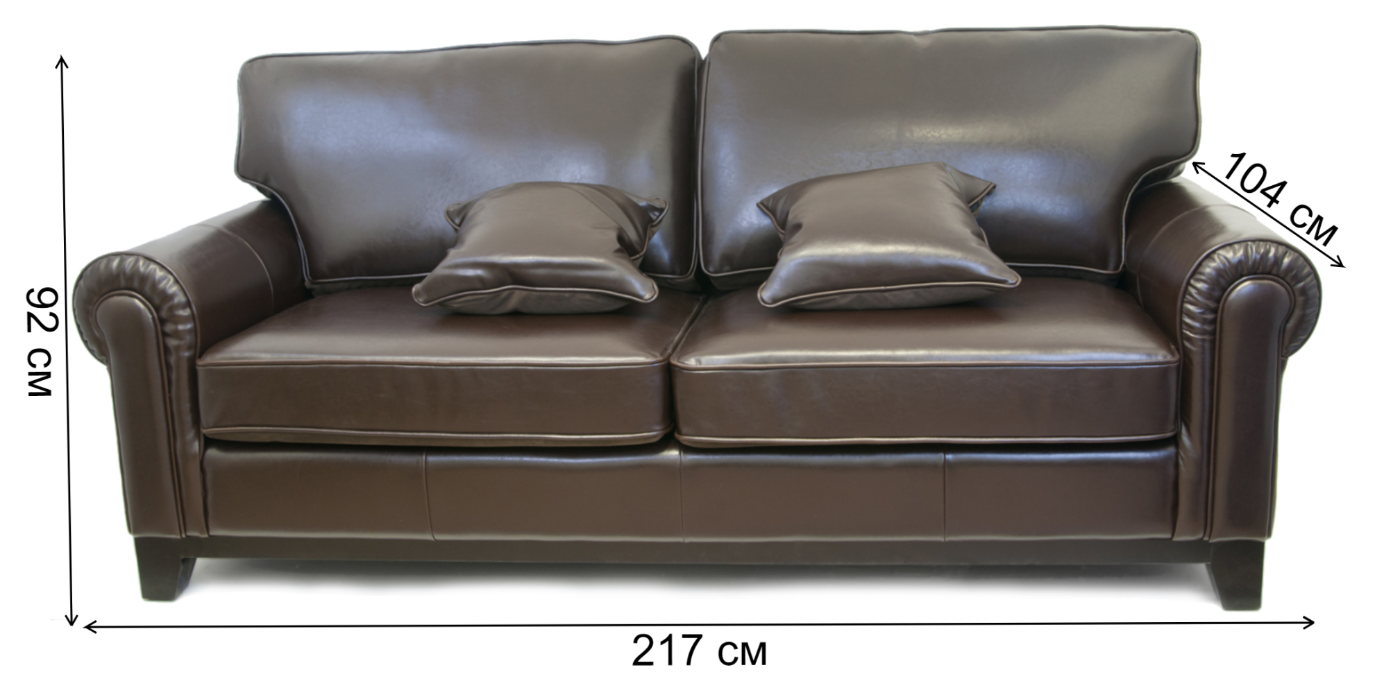 Диван кожаный Todes KS-082-3