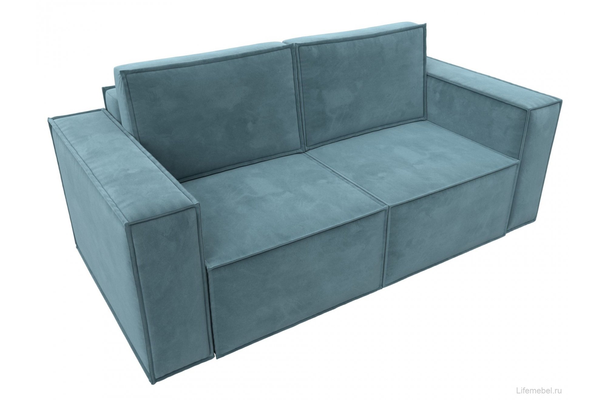 Диван Куба мини велюр бирюзовый
