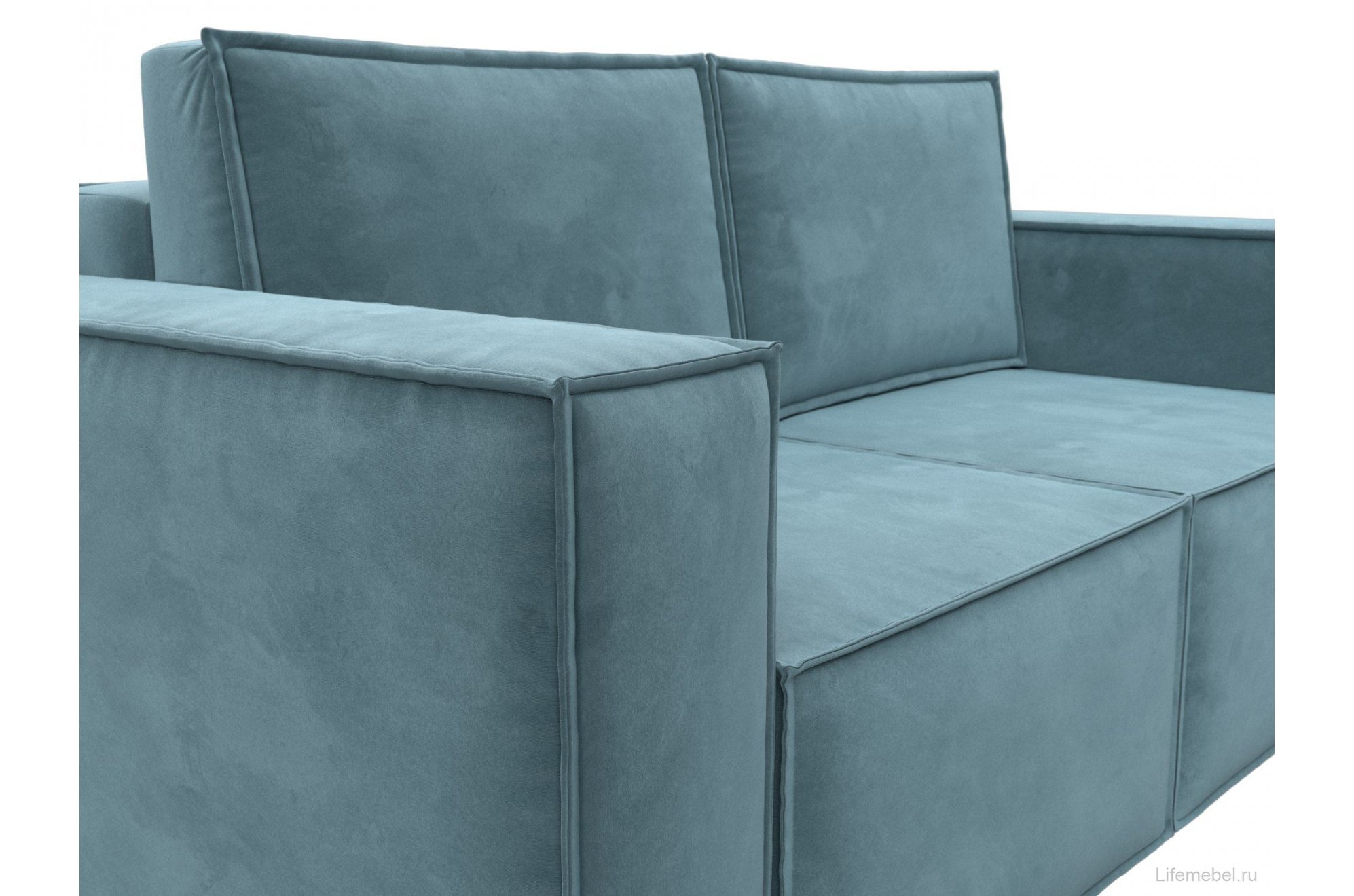 Диван Куба мини велюр бирюзовый