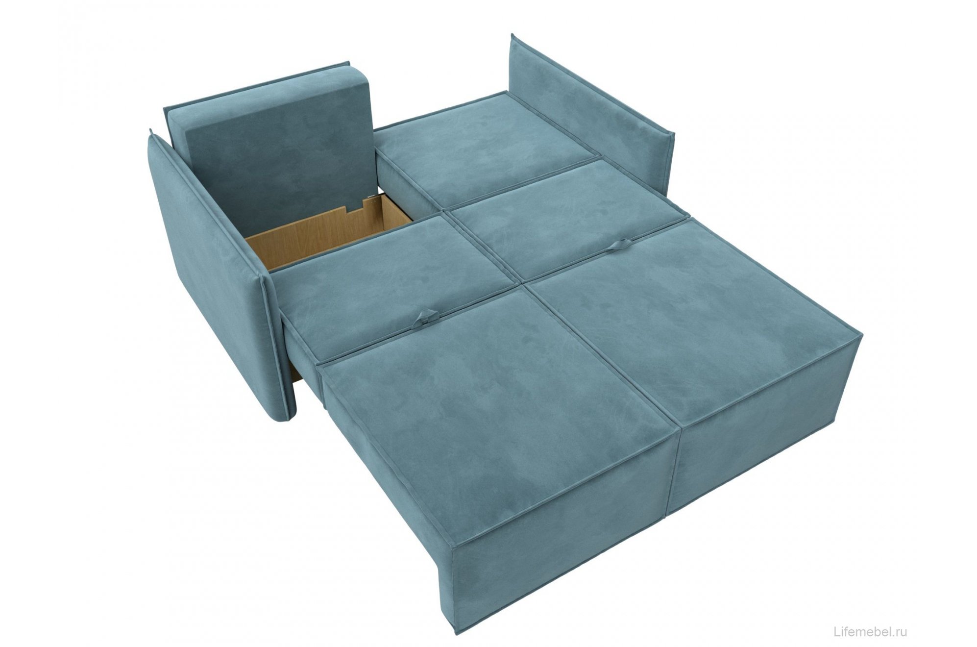 Диван Либерти велюр бирюзовый
