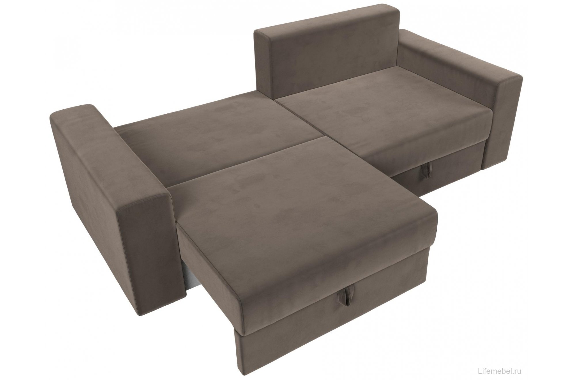 Диван Мэдисон велюр коричневый