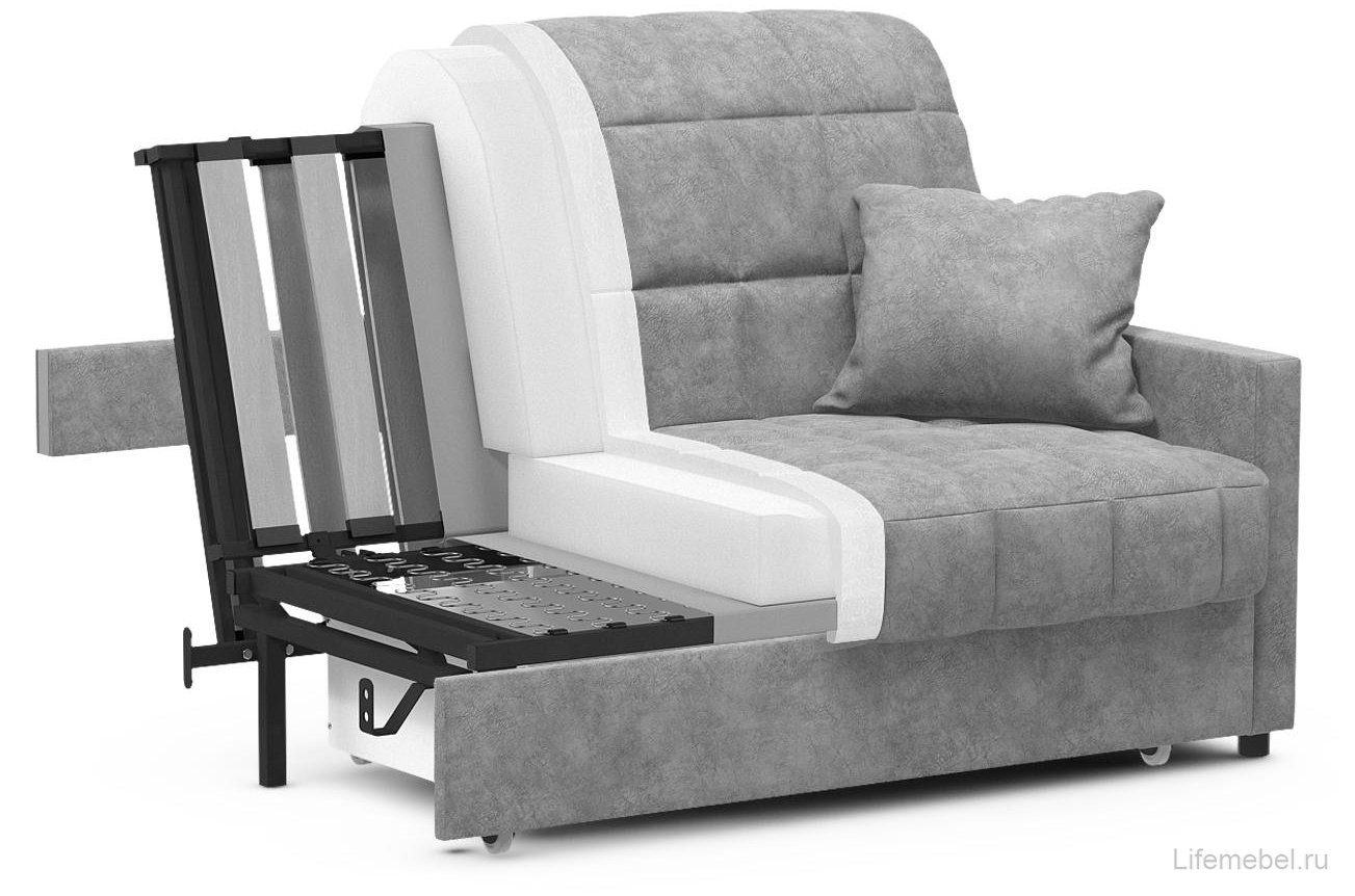 Диван Moon Family 134 велюр коричнево-бежевый 48-17