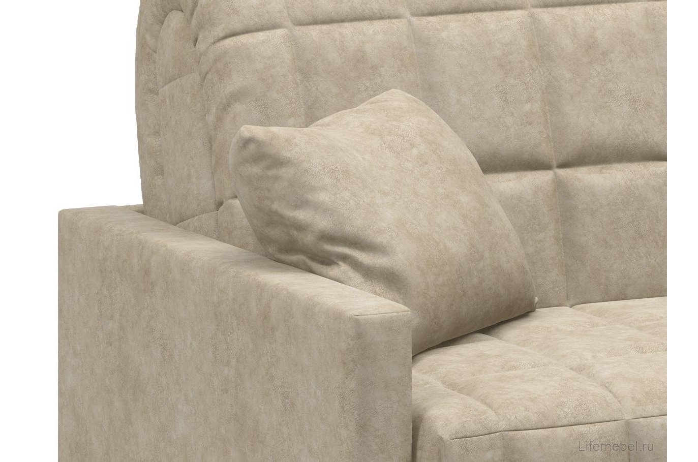 Диван Moon Family 134 велюр коричнево-бежевый 48-17