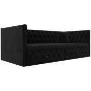 велюр черный