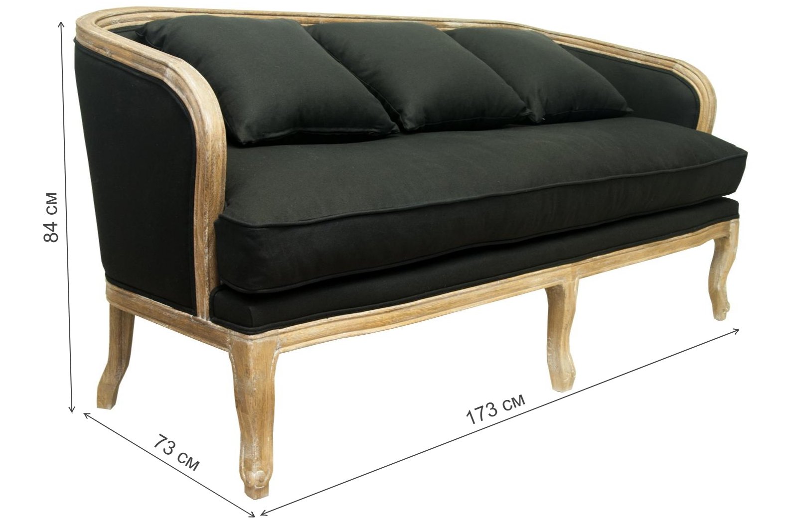 Диван Nora черный