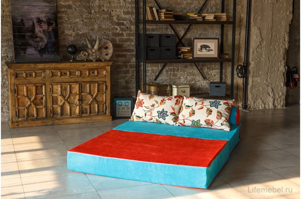 Диван PuzzleBag XL бирюзовый