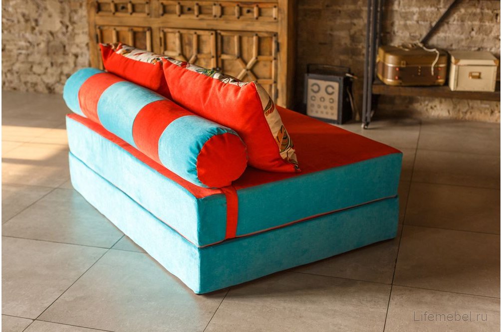 Диван PuzzleBag XL бирюзовый