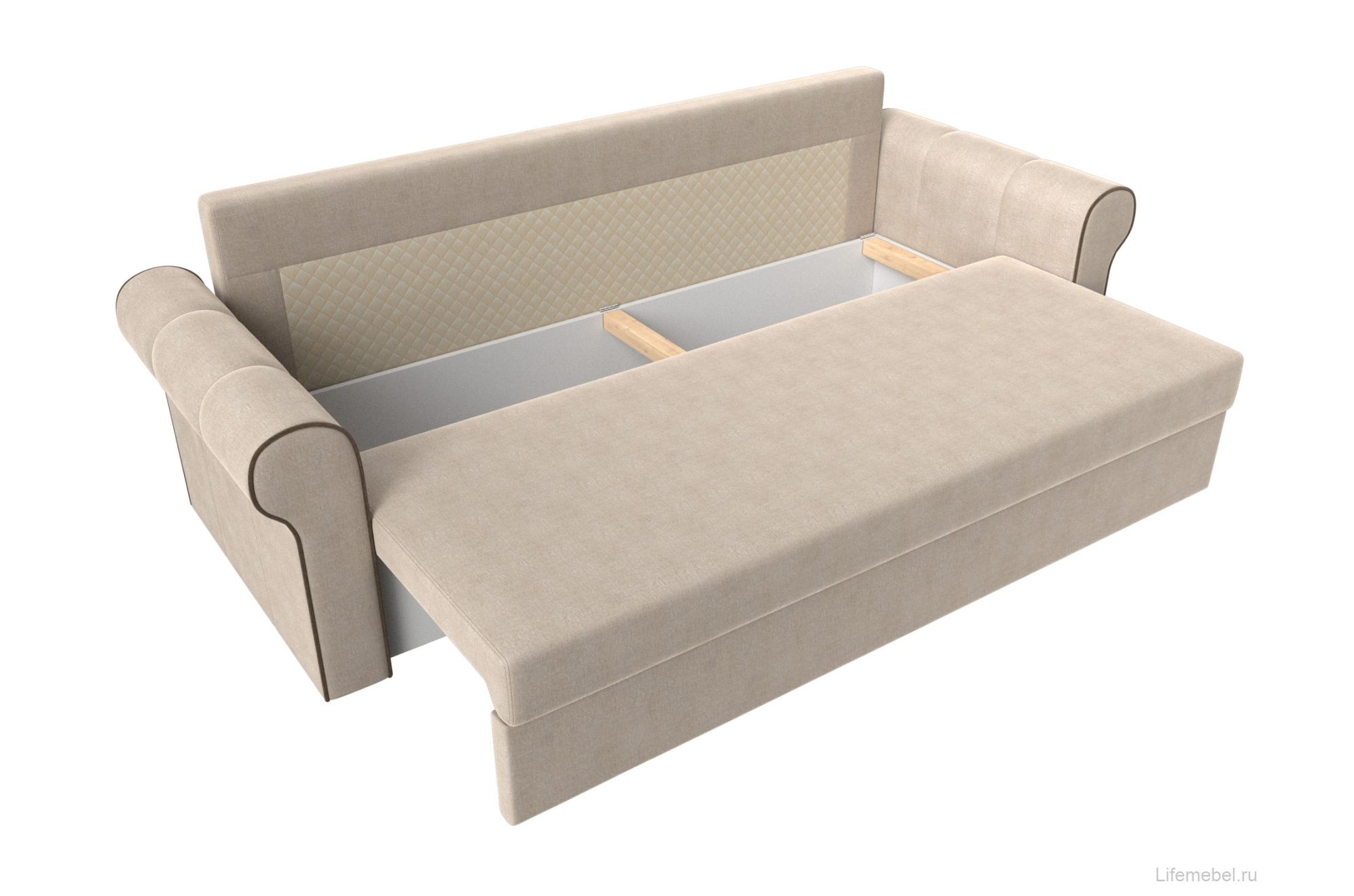 Диван Рейн бежевая рогожка