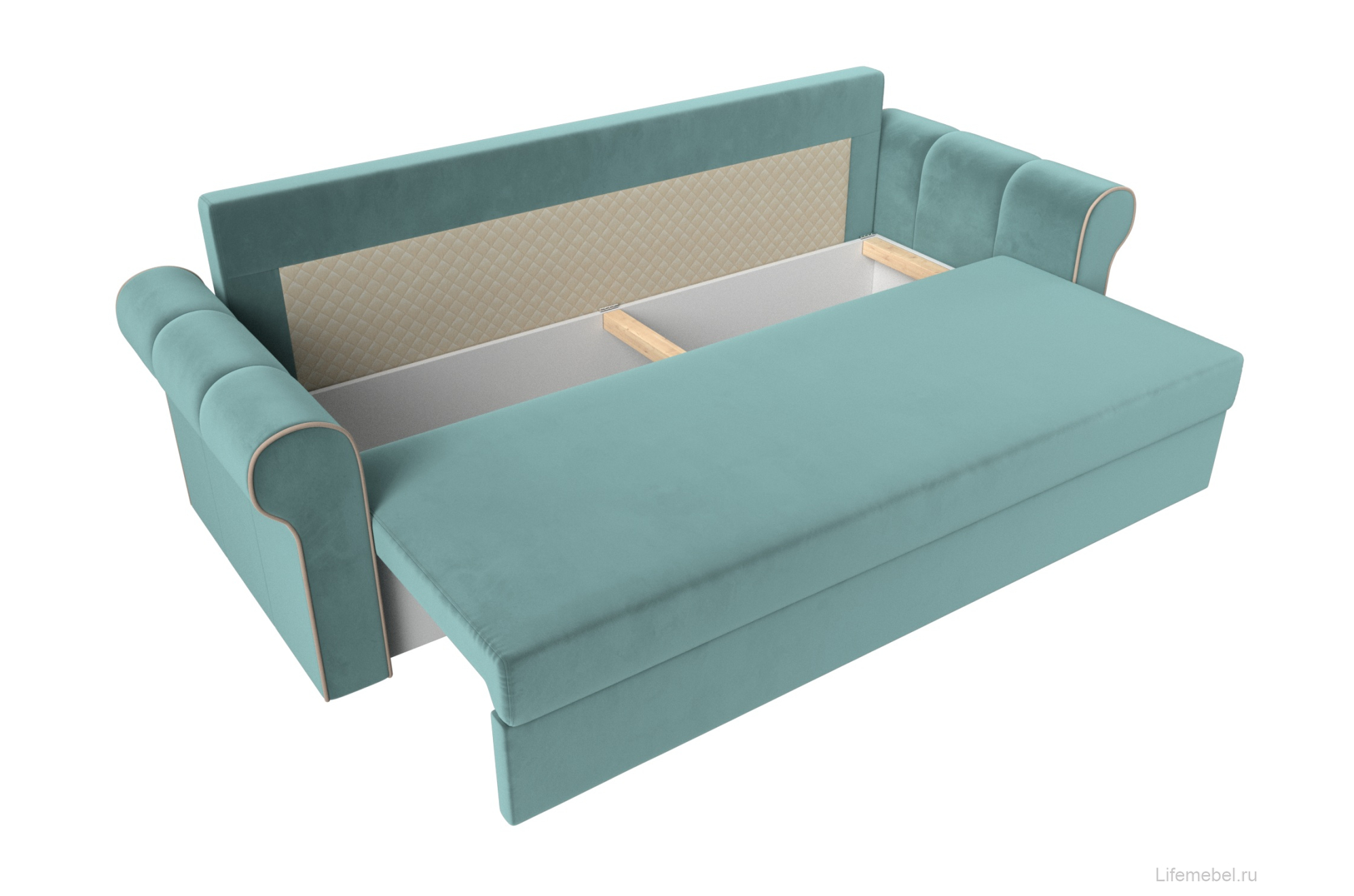 Диван Рейн бирюзовый велюр