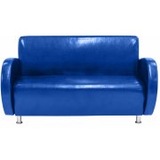 синяя экокожа