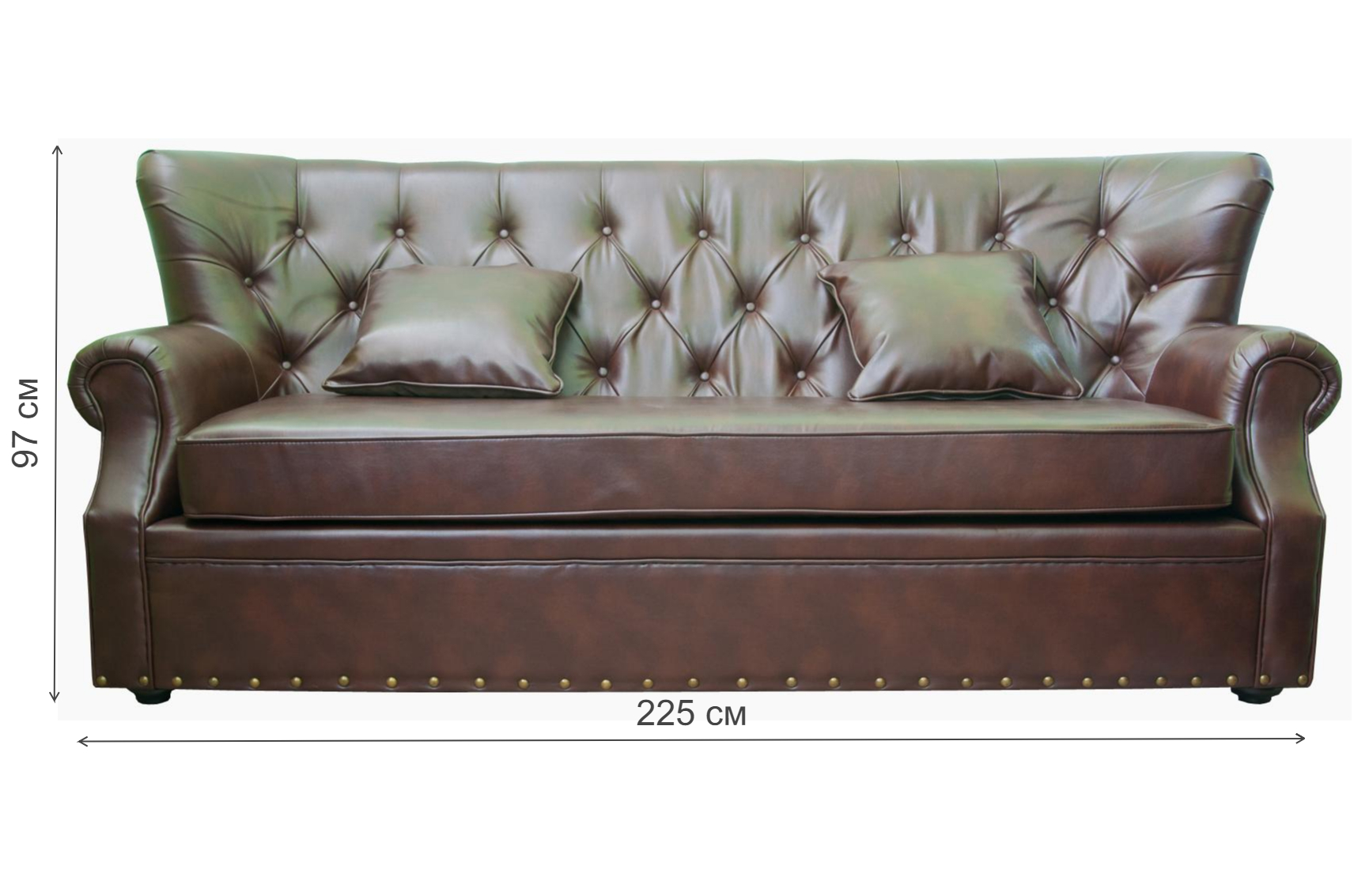 Диван Tesco коричневый