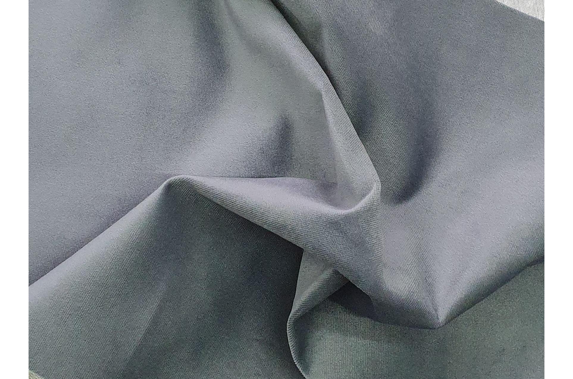 Диван угловой Эридан правый серый велюр