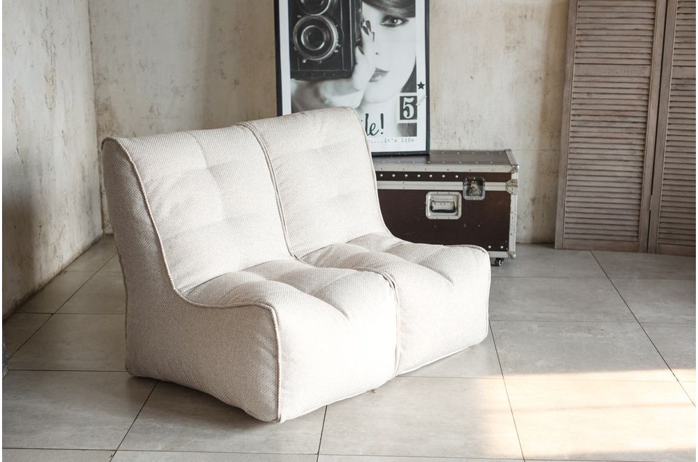 Модульный диван Shape бескаркасный 2 секции бежевый