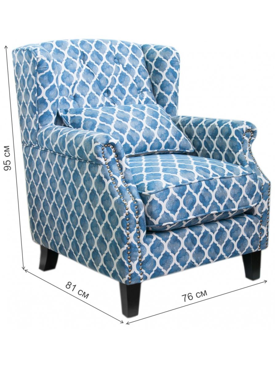 Кресло Scott KS-904-1-O blue wave