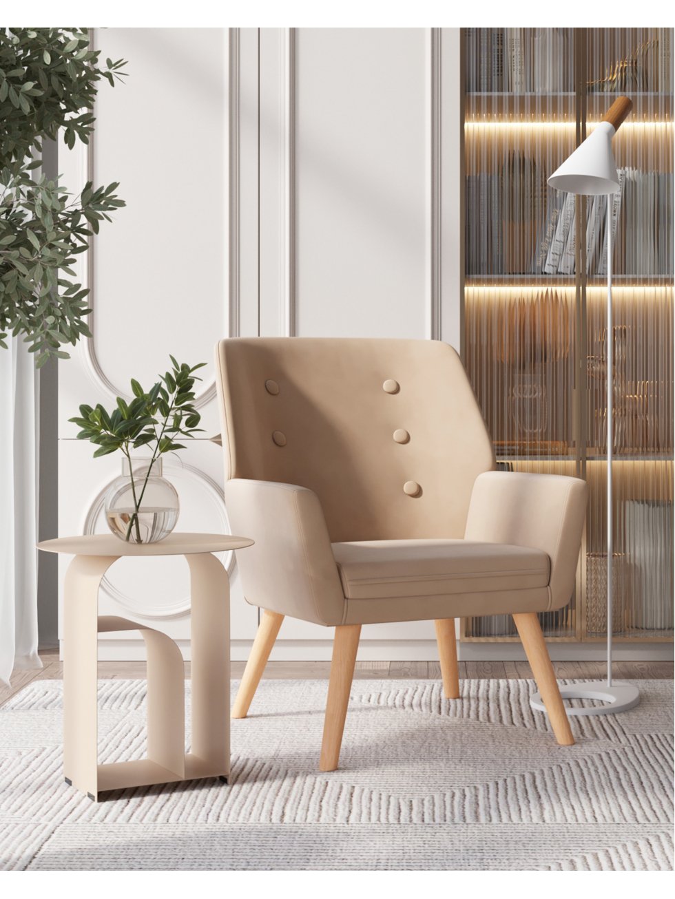 Кресло Райт мокка