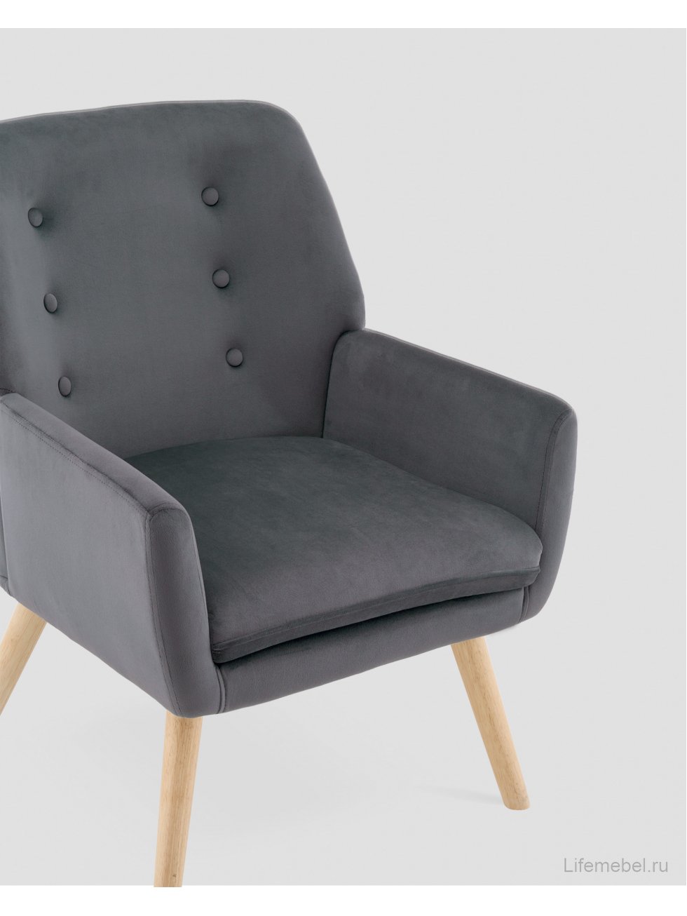 Кресло Райт серый