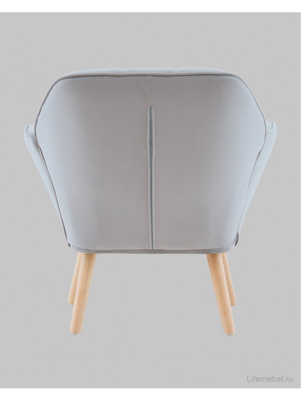 Кресло Руди серебристый