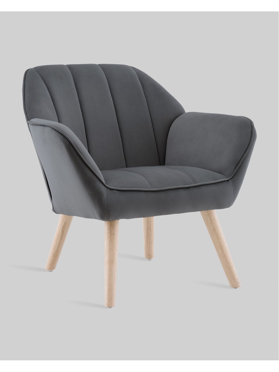 Кресло Руди серый