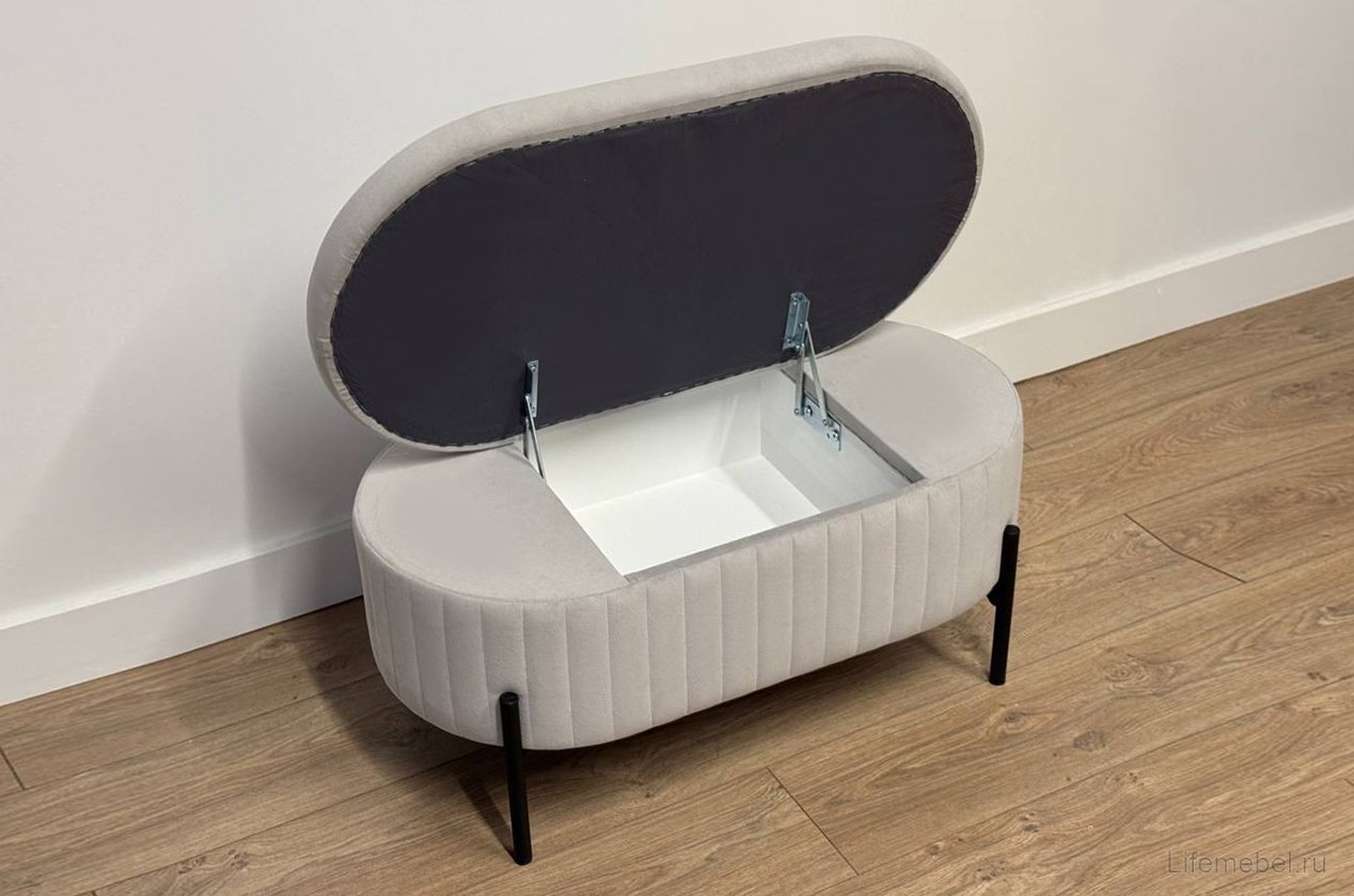 Пуф Винни галька (велюр)