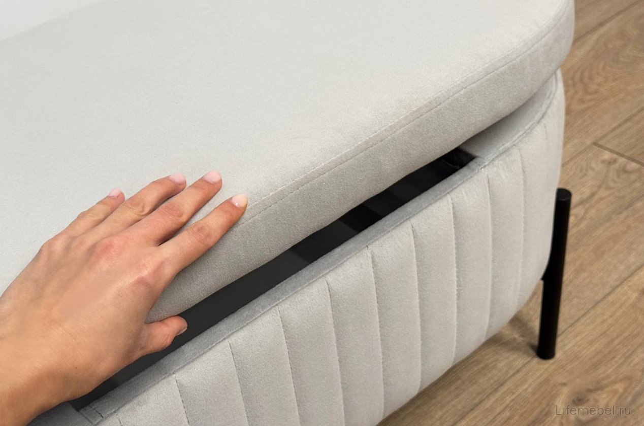 Пуф Винни галька (велюр)