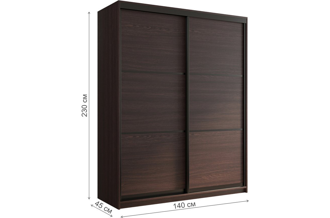 Шкаф-купе Кааппи 4 140х45 венге