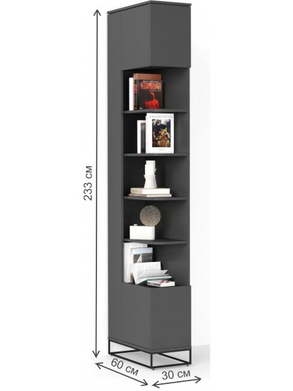 Стеллаж City 60 графит Стеллаж City 60 графит