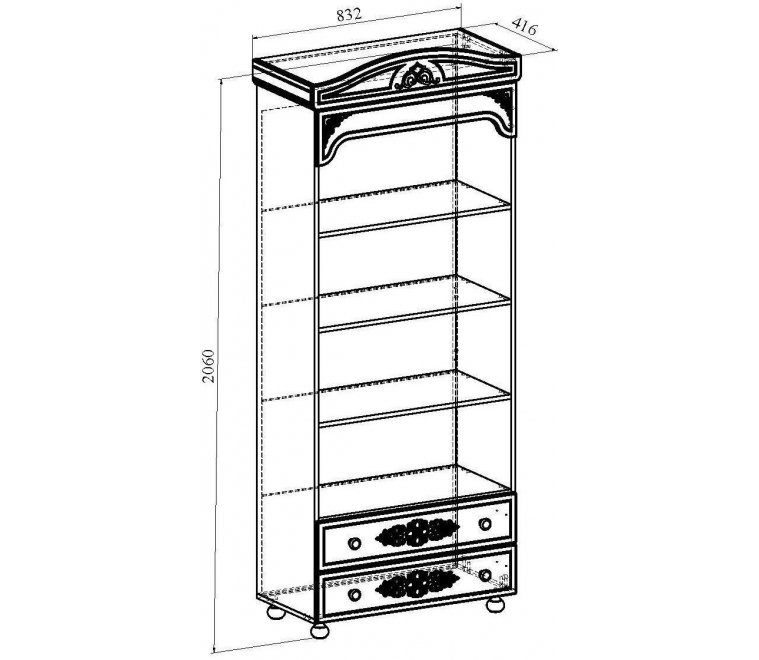 Стеллаж Ассоль АС-3 белое дерево Стеллаж Ассоль АС-3 белое дерево
