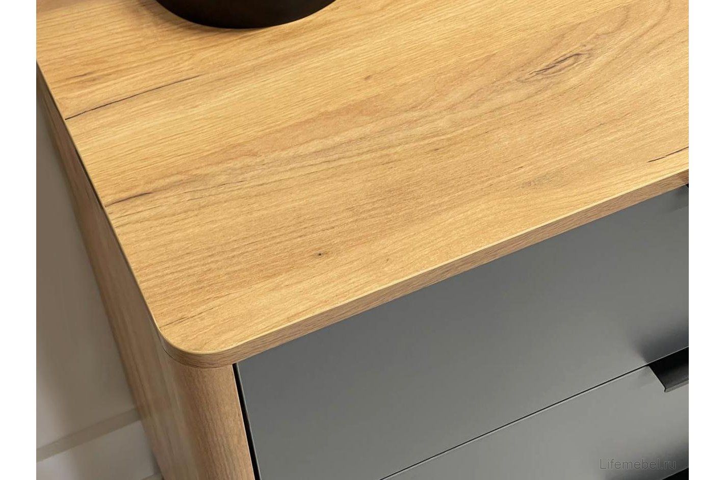 Комод Адам дуб крафт золотой/графит