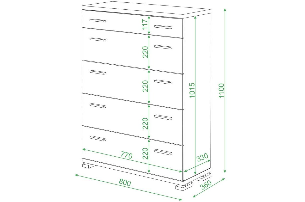Комод КМ-1 карамель
