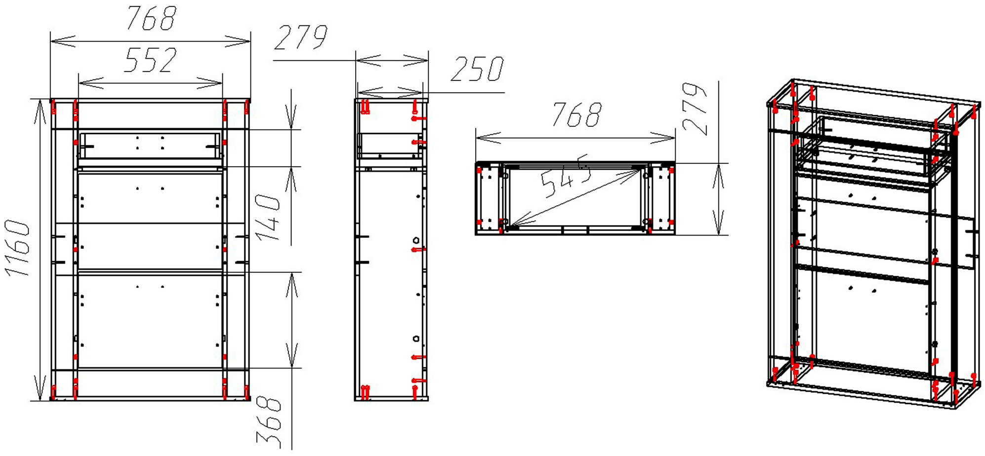 Обувница Мебелеф 23 итальянский орех / белый глянец