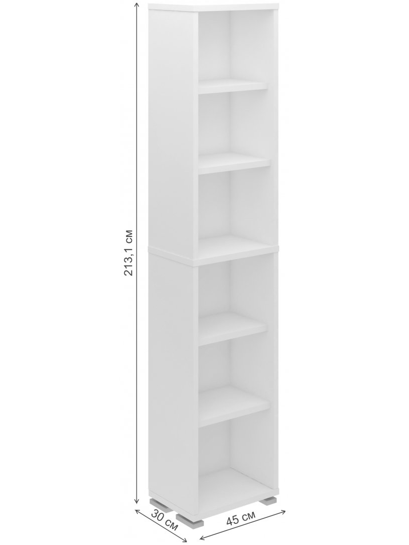 Стеллаж ПУ-20-1 БЕ белый