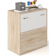 дуб сонома / белый