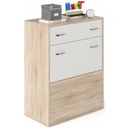 дуб сонома / белый