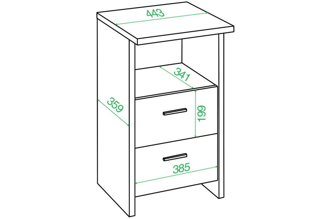 Тумба ТЯЛ НБЕ нельсон / белая