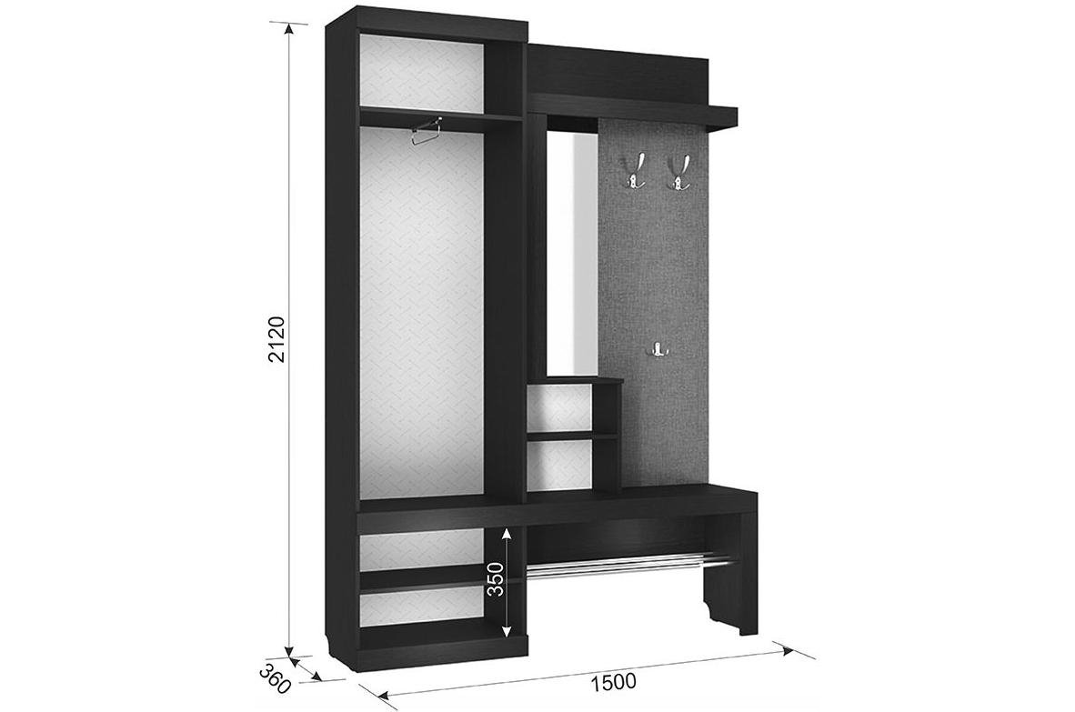 Готовая прихожая Алекс дуб сонома / скала