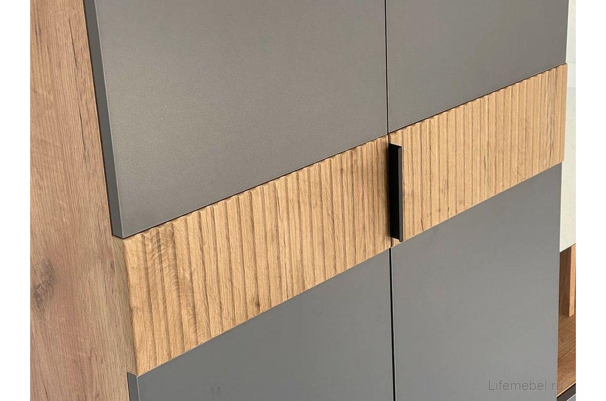 Модульная прихожая Бери К1 дуб крафт золотой / графит комплектация 1