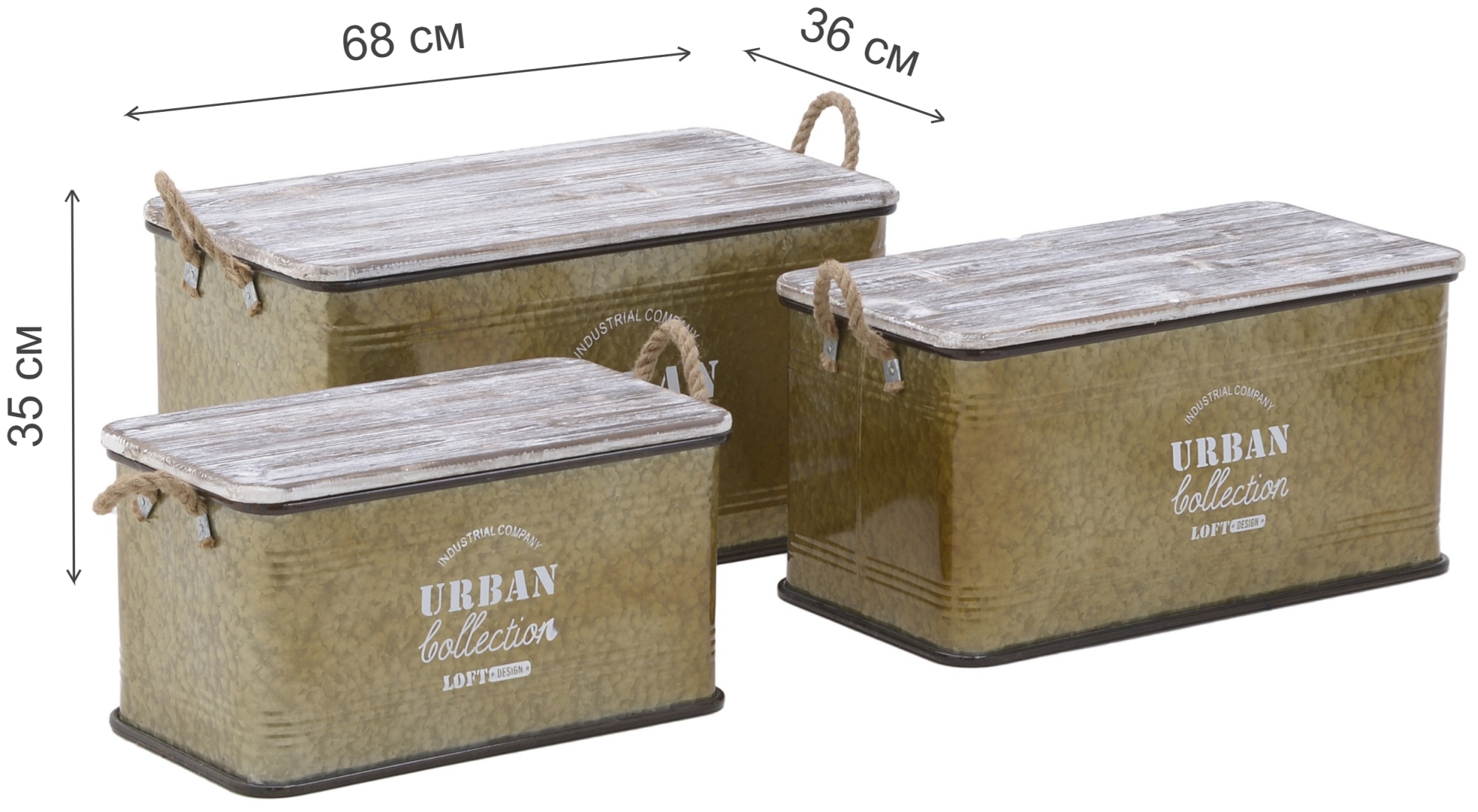 Комплект пуфиков Jacqueline золотой