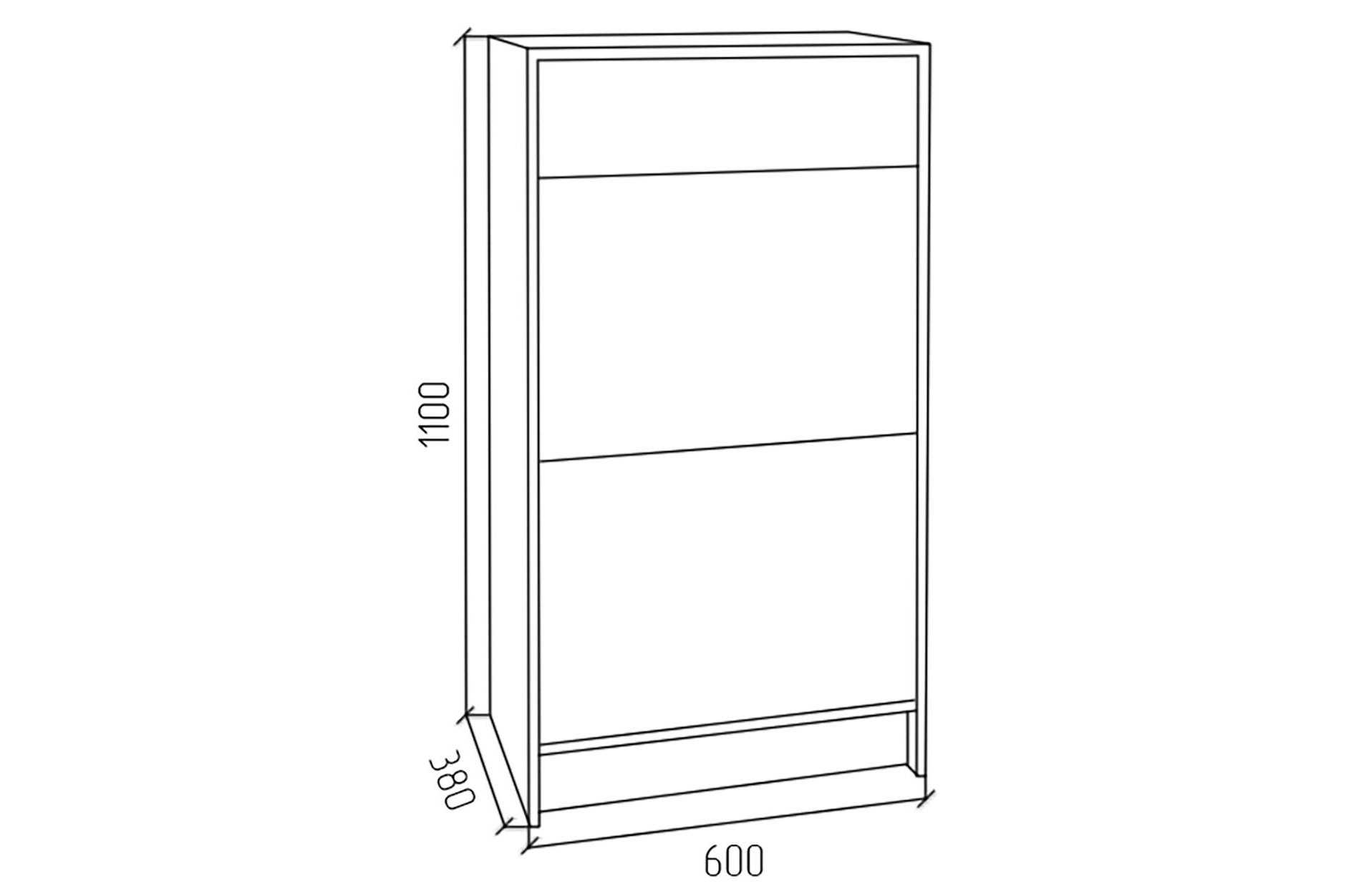 Обувница ПРО белая