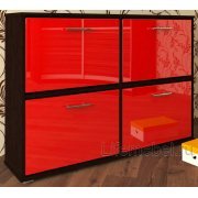 венге / красный глянец