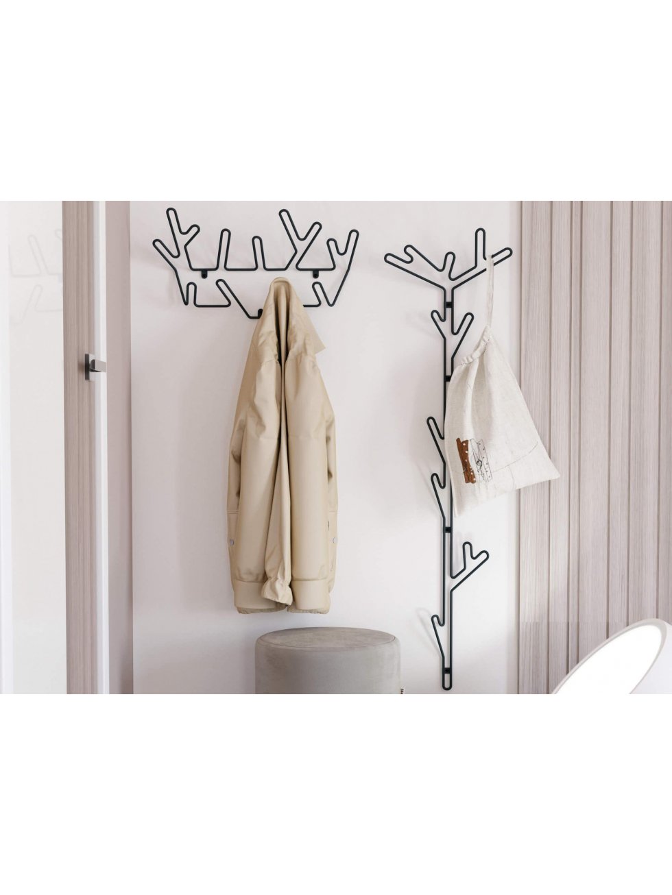 Настенная вешалка Sheffilton SHT-WH37 антрацит