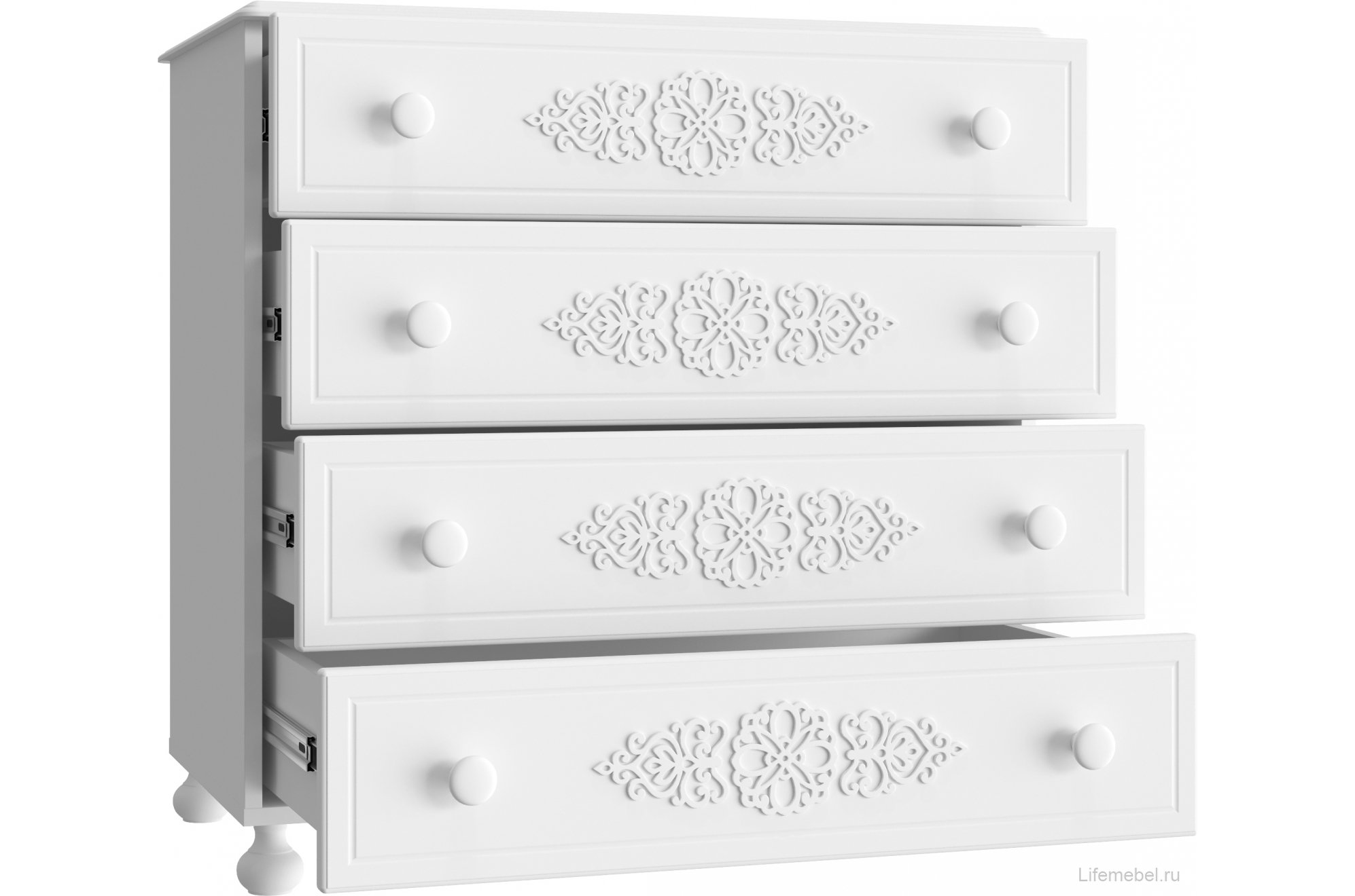 Комод Ассоль АС-5 белое дерево